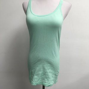 Lululemon racer back turquoise long tank top 8
